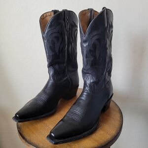 Shyanne Women BBW113 Gemma Snip Toe Cowboy Boot Black Size 10B Boots Leather USA